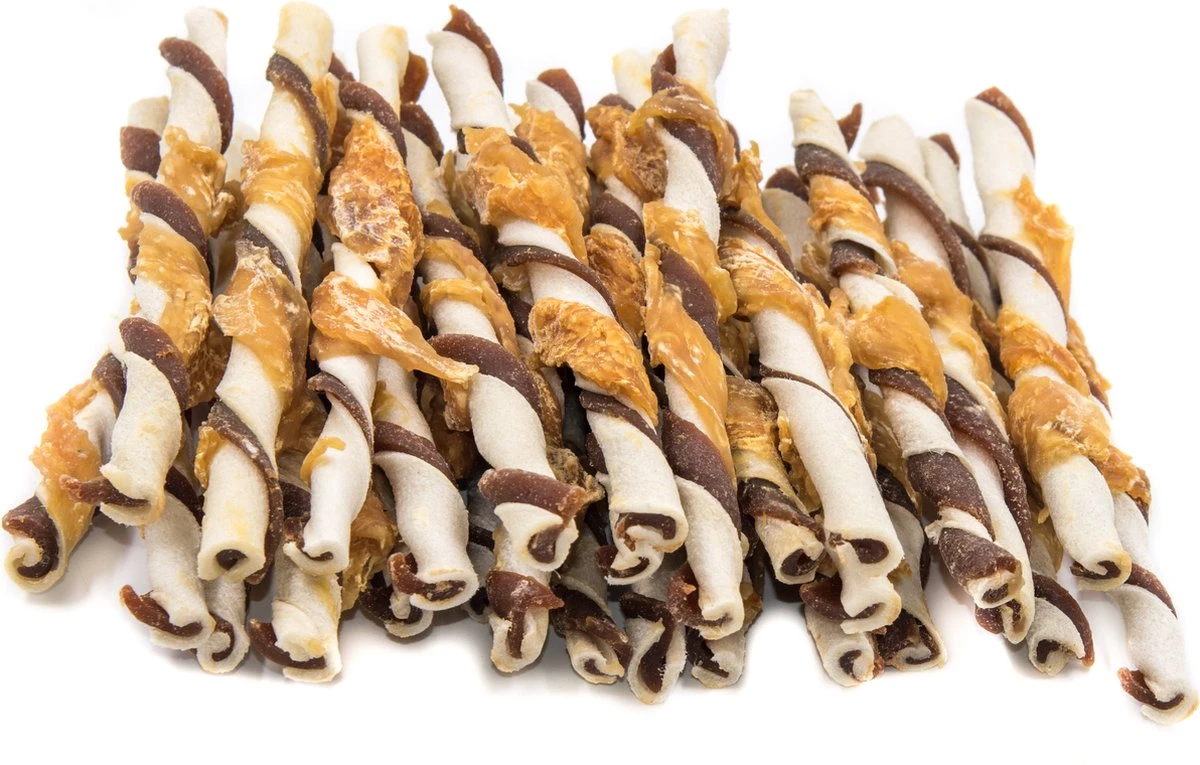 Kauwstaafjes Kip En Rund 30 Stuks - Hondensnacks - Kauwsnacks - Hondenbot - Gedroogd - Kauwbot - Hondensnoepjes 3 Kauwstaafjes Kip En Rund 30 Stuks - Hondensnacks - Kauwsnacks - Hondenbot - Gedroogd - Kauwbot - Hondensnoepjes