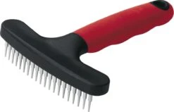 Ferplast Herderhark Dubbel - Hondenvachtborstel - 11x15.5 Cm Rood Zwart -Hondenartikelen Serie Winkel 1200x771