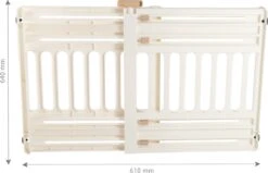 Iris Ohyama Huisdier Bariere PBR-600 - Kunststof - Wit/Beige - Uitschuifbaar -Hondenartikelen Serie Winkel 1200x774 2