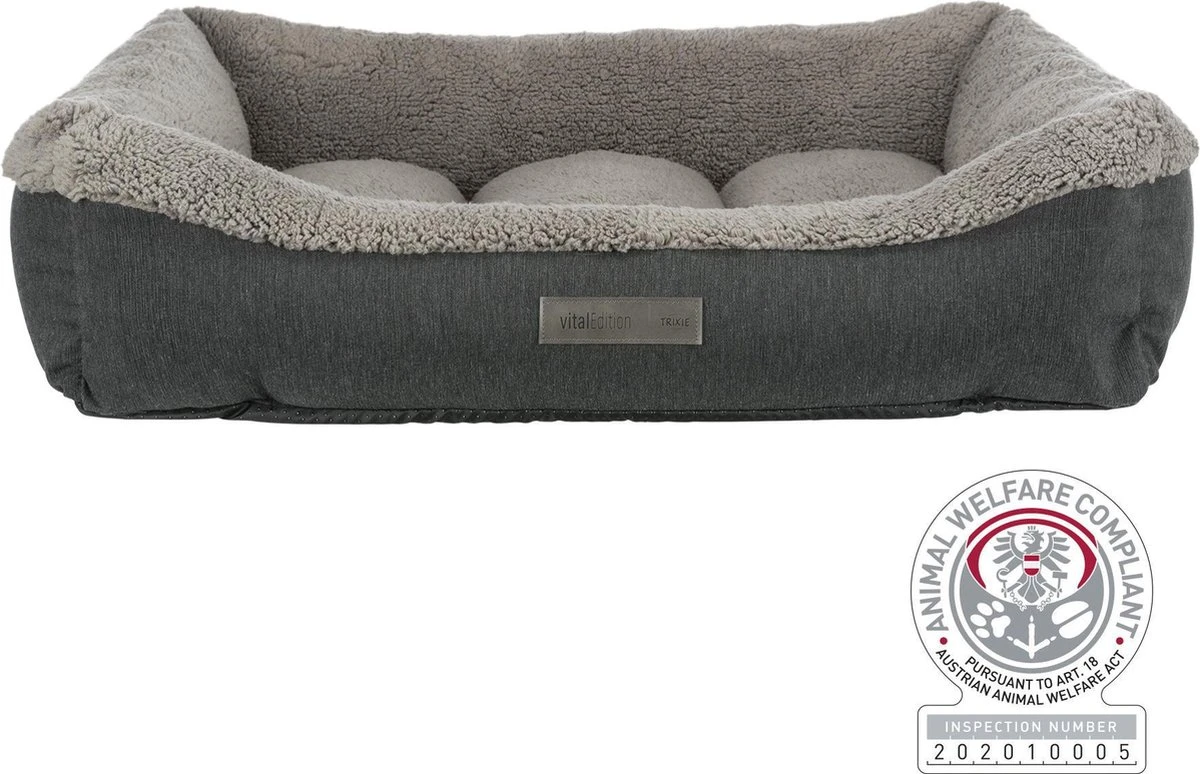 Trixie Hondenmand Bendson Orthopedisch Grijs (110X85 CM) 3 Trixie Hondenmand Bendson Orthopedisch Grijs (110X85 CM)