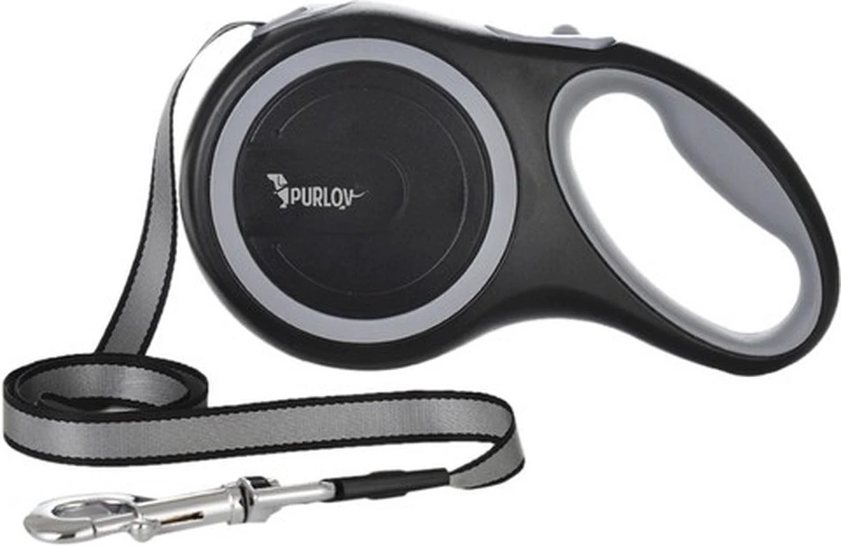 Hondenriem-Looplijn-Zwart/Grijs-8 Meter Oprol-Hond Lijn-Automatisch Rollijn 11 Hondenriem-Looplijn-Zwart/Grijs-8 Meter Oprol-Hond Lijn-Automatisch Rollijn - Afbeelding 9