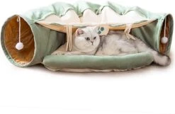 Pishoo® Kattentunnel - Speeltunnel Kat - Kattenspeeltjes - Kattenmand - Kattenhuis - Lichtgroen -Hondenartikelen Serie Winkel 1200x783 2