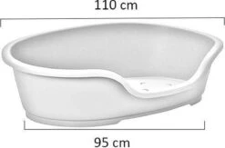 Flamingo - Hondenmand Domus - Grijs - 110 X 74 X 30 Cm -Hondenartikelen Serie Winkel 1200x790