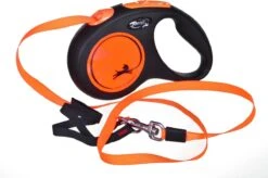 Flexi New Neon Tape - Hondenriem - Zwart/Oranje - M - 5 M - (<25 Kg) -Hondenartikelen Serie Winkel 1200x797 7