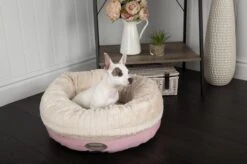 Scruffs Ellen Donut - Warme Hondenmand Van Imitatiebont - Kleur Grijs, Roze Of Bruin - Maat M Of L - Kleur: Grijs, Maat: Medium -Hondenartikelen Serie Winkel 1200x799 44