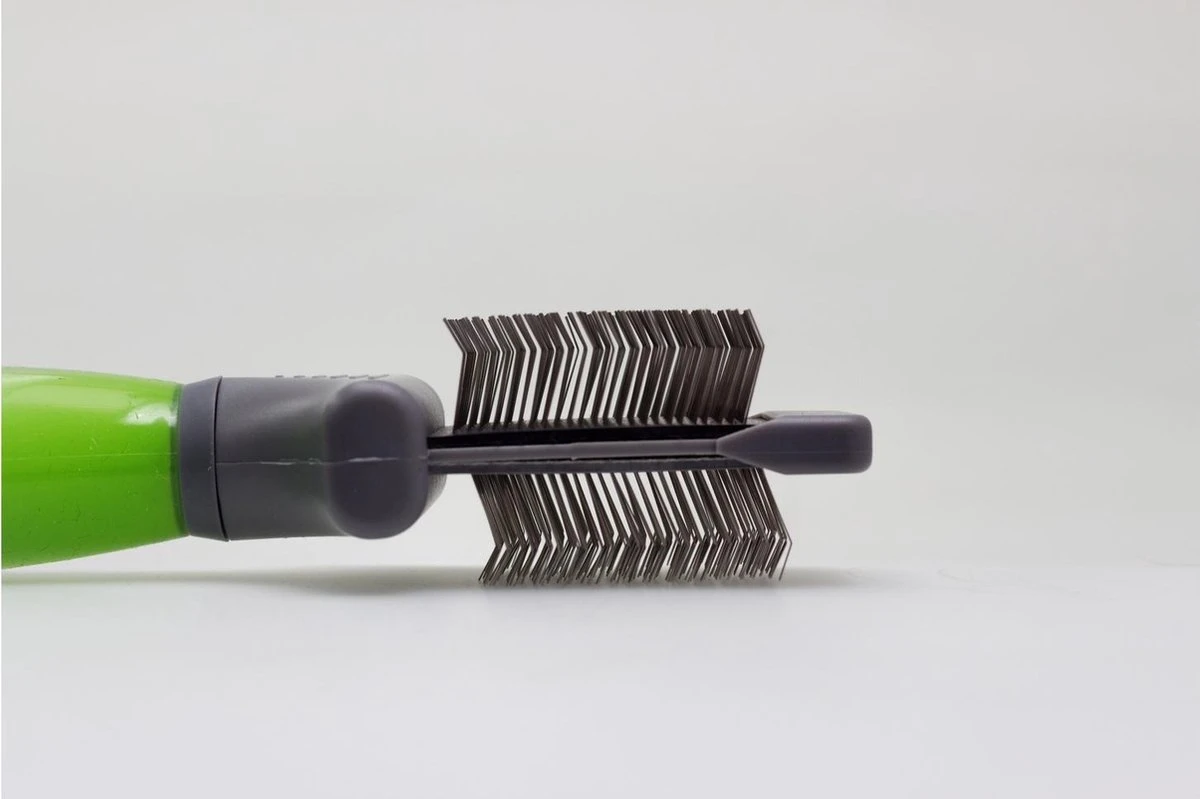 Moser Premium Slicker Borstel - Hondenvachtborstel - Groen Grijs 7 Moser Premium Slicker Borstel - Hondenvachtborstel - Groen Grijs - Afbeelding 5