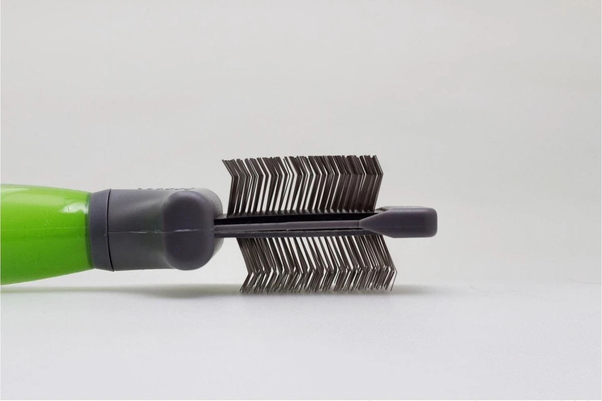 Moser Premium Slicker Borstel - Hondenvachtborstel - Groen Grijs 5 Moser Premium Slicker Borstel - Hondenvachtborstel - Groen Grijs - Afbeelding 3