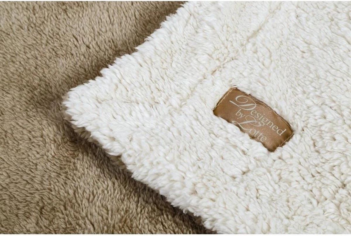 Designed By Lotte Wush - Hondendeken - Beige/Bruin - 150x125 Cm 5 Designed By Lotte Wush - Hondendeken - Beige/Bruin - 150x125 Cm - Afbeelding 3