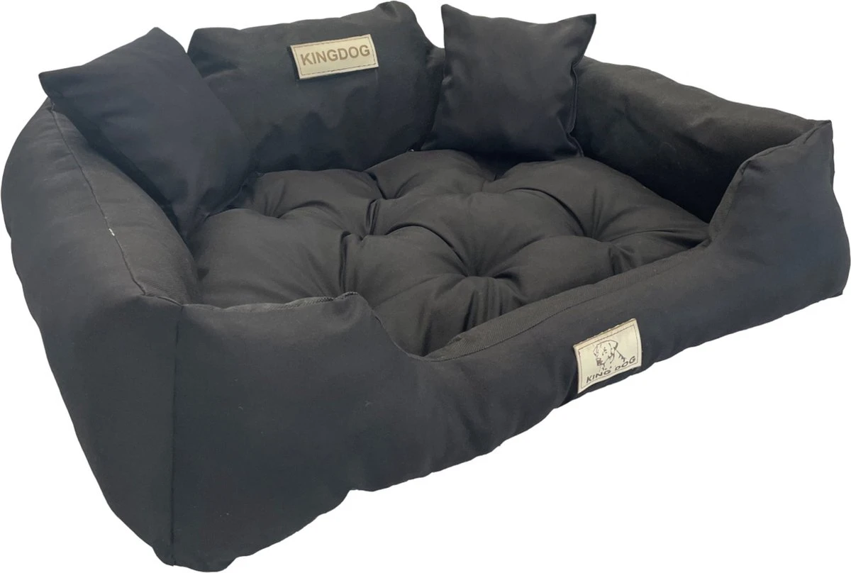 Kingdog - Honden- En Kattenbed 55 X 45 | Zwart - Maat S 3 Kingdog - Honden- En Kattenbed 55 X 45 | Zwart - Maat S