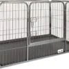 MaxxPet Puppyren - Hondenbench - Puppykennel - Hondenren - 125 X 78 X 80 Cm - Zwart -Hondenartikelen Serie Winkel 1200x826 4