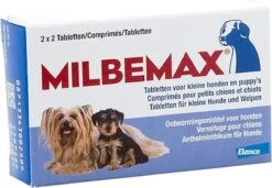 Milbemax Kleine Hond & Puppy's Van 0,5 Kg Tot 10 Kg - 1 St à 2 X 2 Tabletten -Hondenartikelen Serie Winkel 1200x833 3
