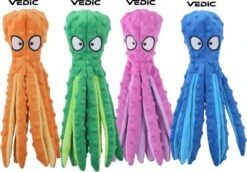 VEDIC® - Octopus Blauw Honden Knuffel - Piepspeelgoed - Geen Vulling - 32CM -Hondenartikelen Serie Winkel 1200x835 10