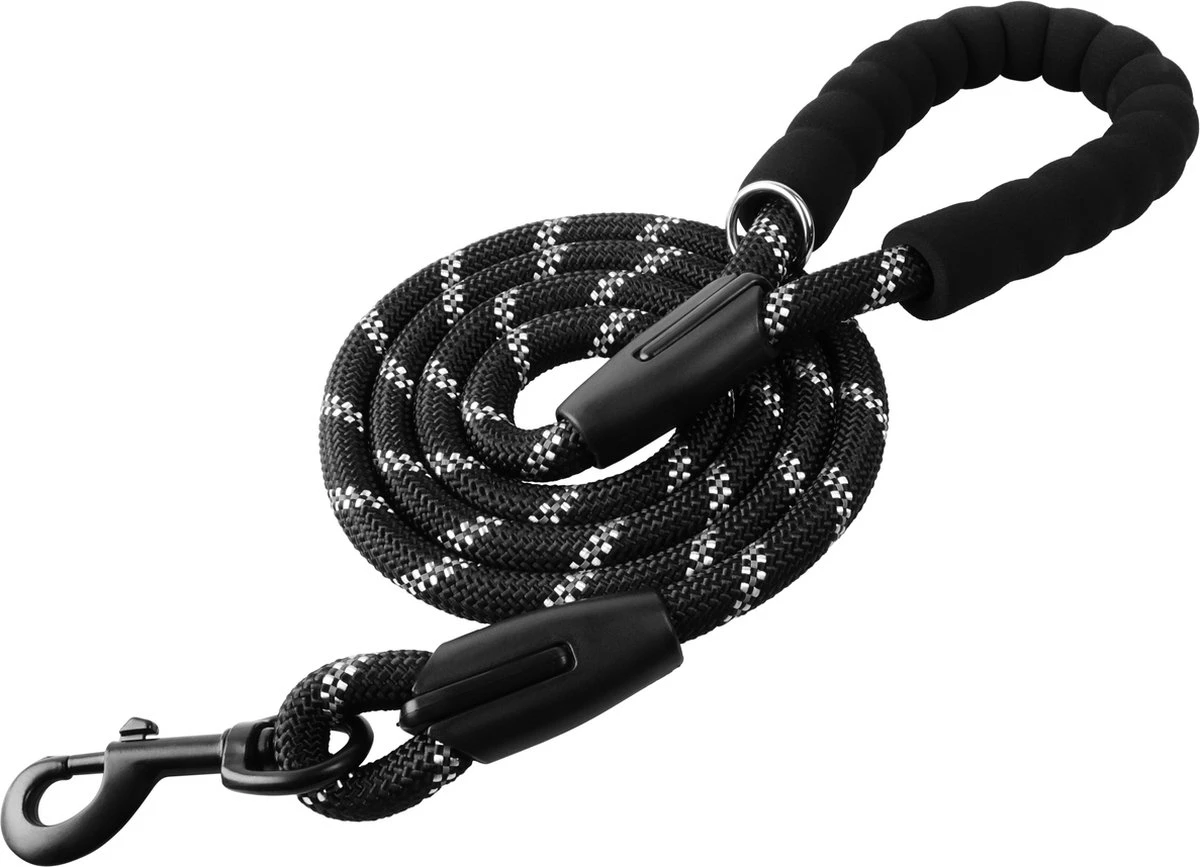 Comfortabele Hondenriem Met Gevoerd Handvat – Stevige Nylon Hondenlijn – Riem Voor Honden 3 Comfortabele Hondenriem Met Gevoerd Handvat – Stevige Nylon Hondenlijn – Riem Voor Honden