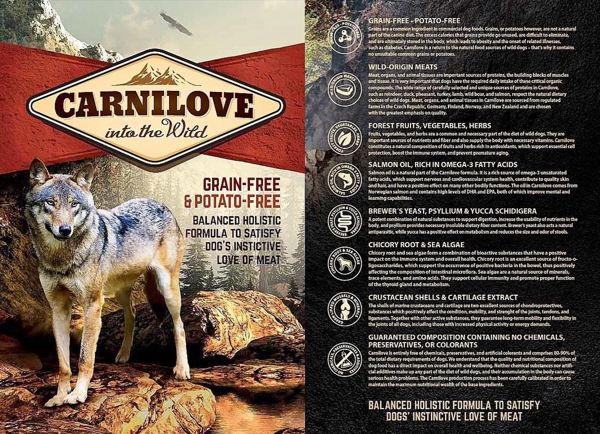 Carnilove Adult Granenvrij Hondenvoer Zalm 12kg Met 70% Vis! 5 Carnilove Adult Granenvrij Hondenvoer Zalm 12kg Met 70% Vis! - Afbeelding 3