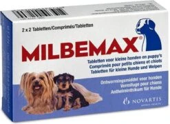 Milbemax Kleine Hond & Puppy's Van 0,5 Kg Tot 10 Kg - 1 St à 2 X 2 Tabletten -Hondenartikelen Serie Winkel 1200x874 2