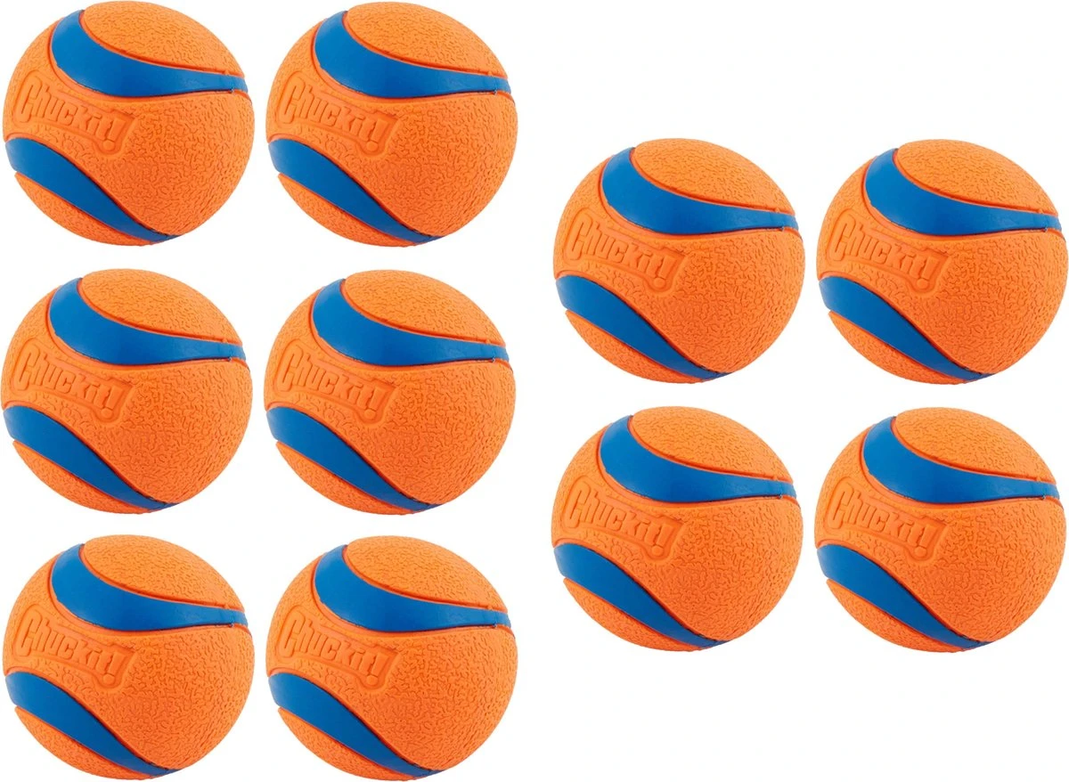 Chuckit! 10 Chuckit Ballen In Emmer - Chuckit - Veilig Voor Gebit - Hondenbal - Past In Werpstok 3 Chuckit! 10 Chuckit Ballen In Emmer - Chuckit - Veilig Voor Gebit - Hondenbal - Past In Werpstok
