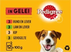Pedigree Adult Honden Natvoer - Vlees & Gevogelte In Gelei - 4 X 6 Stuks -Hondenartikelen Serie Winkel 1200x883