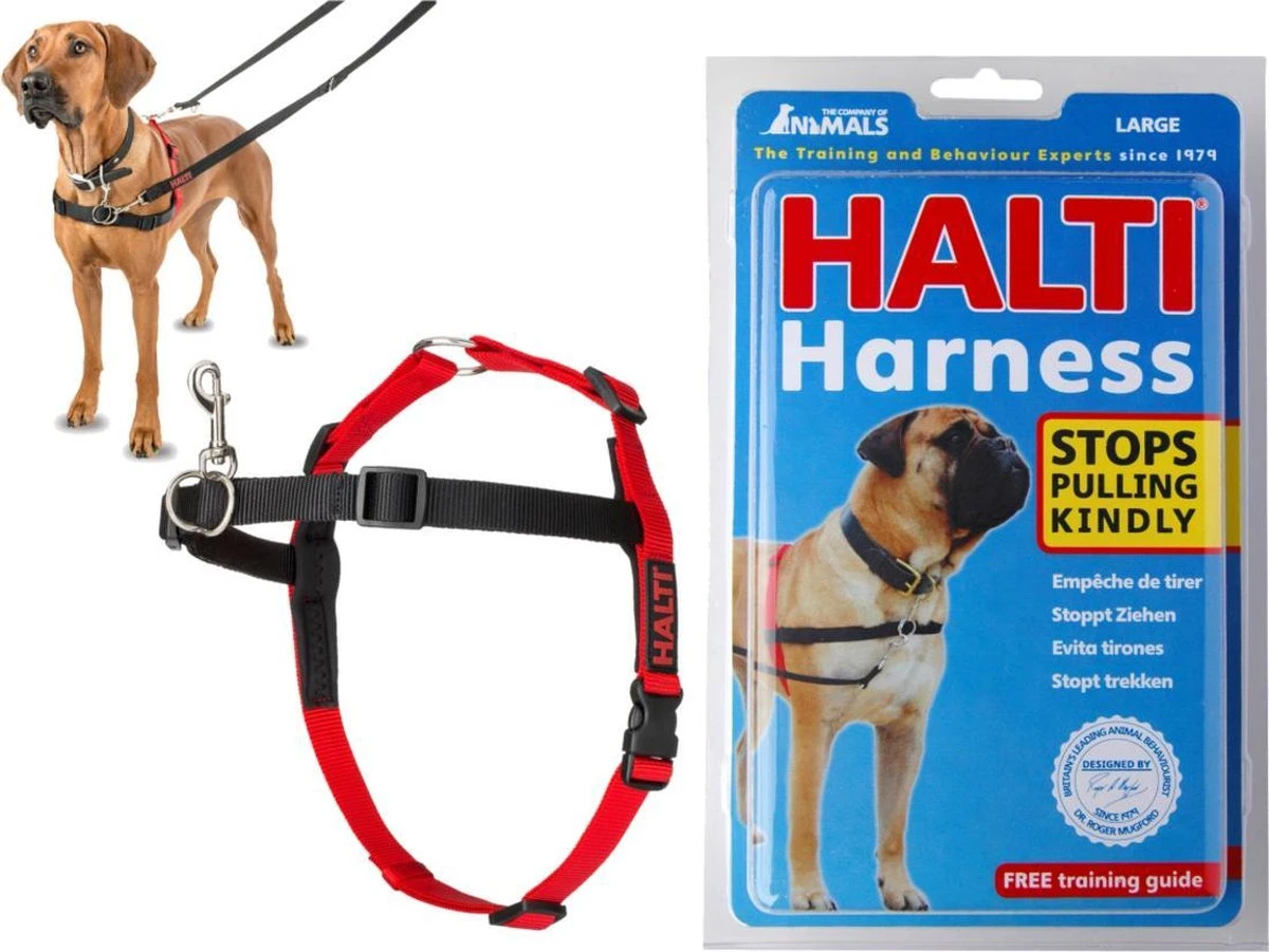 Company Of Animals Halti Harnass - Anti Trektuigje - Hond - Large - Borstomvang Boven De 80 Cm – Zwart 8 Company Of Animals Halti Harnass - Anti Trektuigje - Hond - Large - Borstomvang Boven De 80 Cm – Zwart - Afbeelding 7