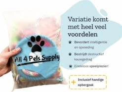 All 4 Pets Supply® Honden Speelgoed Set Geschikt Voor Puppy's T/m Middelgrote Honden - 12 Stuks - Hondenspeeltjes - Intelligentie - Touw - Flostouw - Bijtring - Bal 19 All 4 Pets Supply® Honden Speelgoed Set Geschikt Voor Puppy's T/m Middelgrote Honden - 12 Stuks - Hondenspeeltjes - Intelligentie - Touw - Flostouw - Bijtring - Bal -Hondenartikelen Serie Winkel 1200x905 7