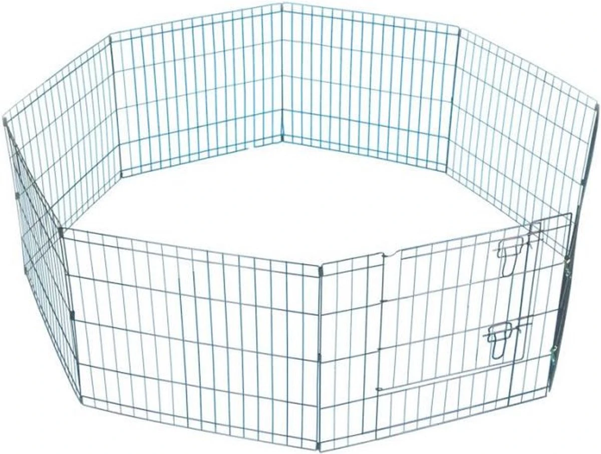 Topmast Puppyren Uitvouwbaar - Blauw - 560 Cm Omtrek - 60 Cm Hoog - Opvouwbaar - XL Hondenren - Voor Binnen 5 Topmast Puppyren Uitvouwbaar - Blauw - 560 Cm Omtrek - 60 Cm Hoog - Opvouwbaar - XL Hondenren - Voor Binnen - Afbeelding 3