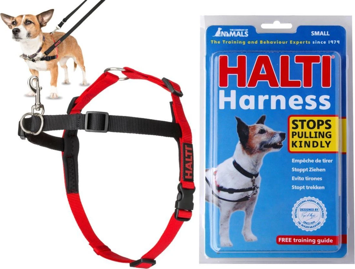 Company Of Animals Halti Harnass Anti Trektuigje - Hond - Small - Borstomvang 30 Tot 60 Cm - Rood 7 Company Of Animals Halti Harnass Anti Trektuigje - Hond - Small - Borstomvang 30 Tot 60 Cm - Rood - Afbeelding 5