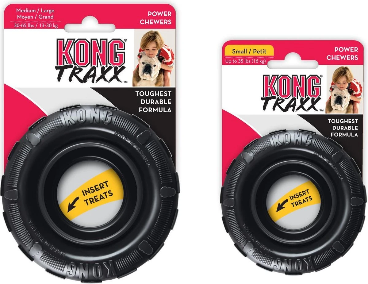 Kong Traxx Hondenspeelgoed - Rubber - M/L- Zwart 10 Kong Traxx Hondenspeelgoed - Rubber - M/L- Zwart - Afbeelding 8