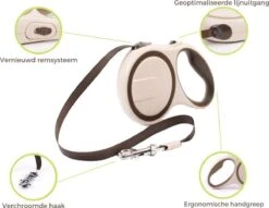 Hondenriem - Leiband Hond - Rollijn - 5 Meter - Beige - Riem Met Oprolsysteem - Hondenriem Flexi - Hondenlijn - Uitlaatriem 19 Hondenriem - Leiband Hond - Rollijn - 5 Meter - Beige - Riem Met Oprolsysteem - Hondenriem Flexi - Hondenlijn - Uitlaatriem -Hondenartikelen Serie Winkel 1200x930 2