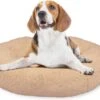 Peaceful Pooch M - Pluizig Hondenbed - 76cm Diameter - Opvouwbaar - In Verschillende Maten. Kattenbed - Wasbaar - Uitneembare Vulling - Ontspant Gewrichten En Spieren - Anti-slip Noppenbodem -Hondenartikelen Serie Winkel 1200x943