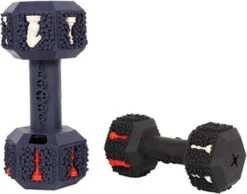 PetPetrol Honden Speelgoed -Dumbbell -Geschikt Voor Kleine En Middelgrote Honden- Tanden Schoonmaken- Kauwen- Haltervorm- Blauw- Natuurrubber Met Ananas Smaak -Hondenartikelen Serie Winkel 1200x944 2