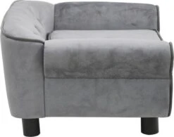 VidaXL Hondenbank 72x45x30 Cm Pluche Grijs -Hondenartikelen Serie Winkel 1200x947