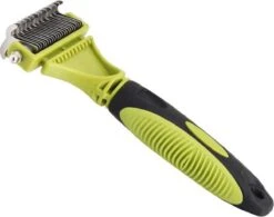 Hondenborstel - Dubbelzijdig Ontharing Tool - Herbruikbare Honden & Kattenvachtkam - Huisdier Grooming - 1 Stuk - Groen -Hondenartikelen Serie Winkel 1200x948 3