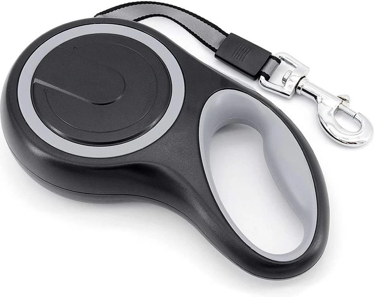 IGOODS - Uitlaatriem - Honden Riem - Katten Riem - Uitlaatriem Voor Dieren Rollijn - Hondenriem - 5 Meter Lang - Grijs 11 IGOODS - Uitlaatriem - Honden Riem - Katten Riem - Uitlaatriem Voor Dieren Rollijn - Hondenriem - 5 Meter Lang - Grijs - Afbeelding 9