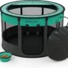 Meisterpets Opvouwbare Puppyren Rond - Extra Stevig - (Ø X H) 75 X 43 Cm - Incl. Gratis Drinkbak!