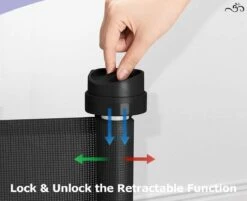 Caedentes - Hondenhek – Inrolbaar – Dierenhek -tot 150cm Uitrolbaar – Zwart -Hondenartikelen Serie Winkel 1200x975 3