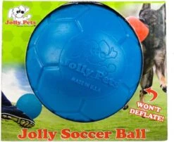 Jolly Pets Jolly Soccer Ball – Hondenspeelgoed – Apporteerspeelgoed– Jollyflex Stevig Kunststof – Drijvend Hondenspeeltje – Ø15cm – Licht Blauw -Hondenartikelen Serie Winkel 1200x979 4