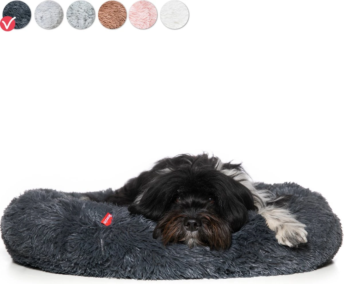 Snoozle Donut Hondenmand - Zacht En Luxe Hondenkussen - Wasbaar - Fluffy - Hondenmanden - 60cm - Grijs 3 Snoozle Donut Hondenmand - Zacht En Luxe Hondenkussen - Wasbaar - Fluffy - Hondenmanden - 60cm - Grijs