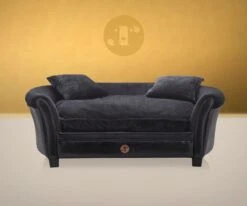 Luxe Hondensofa - Zwart - HIGH LIVING - 2 Kussens -Hondenartikelen Serie Winkel 1200x999 1