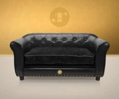 Luxe Hondensofa - ENJOYMENT - Zwart -Hondenartikelen Serie Winkel 1200x999 3