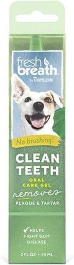 Tropiclean Fresh Breath Clean Teeth Oral Care Gel - Gebitsverzorging - Mint 59 Ml 17 Tropiclean Fresh Breath Clean Teeth Oral Care Gel - Gebitsverzorging - Mint 59 Ml -Hondenartikelen Serie Winkel 337x1200