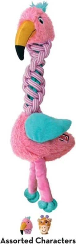 KONG Knots Twists – Hondenspeelgoed Met Touw – Kauwspeeltje – Flostouw – Exta Sterk – Met Pieper - Md/Lg -Hondenartikelen Serie Winkel 376x1200