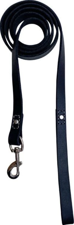 Hondenriem - 220cm – Zwarte Riem - Leren Hondenriem Met Stiksels – 100% Volnerfleer - Hond - Leer - Leder 11 Hondenriem - 220cm – Zwarte Riem - Leren Hondenriem Met Stiksels – 100% Volnerfleer - Hond - Leer - Leder -Hondenartikelen Serie Winkel 394x1200
