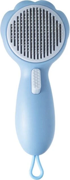 Smarge | Hondenborstel | Kattenborstel | Blauw | Zelfreinigend | Dierenborstel | Met Pluis Verwijderaar | Kattenkam | Hondenkam | Kattenhaar Verwijderaar | Lang/kortharig | Huisdieren -Hondenartikelen Serie Winkel 471x1200