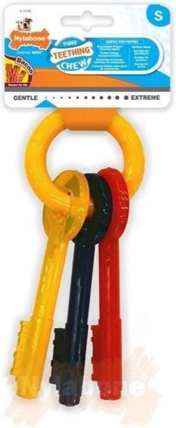 Nylabone Puppy Teething Key Flexible Geel&Blauw&Rood - Hondenspeelgoed - Wolf Tot 16kg -Hondenartikelen Serie Winkel 495x1200 5