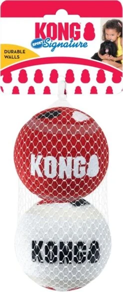 KONG Signature Speelballen L - Steviger Dan Tennisballen - Niet Schurend Materiaal - Speelbal Voor Honden - 2 Stuks 8 KONG Signature Speelballen L - Steviger Dan Tennisballen - Niet Schurend Materiaal - Speelbal Voor Honden - 2 Stuks -Hondenartikelen Serie Winkel 506x1200