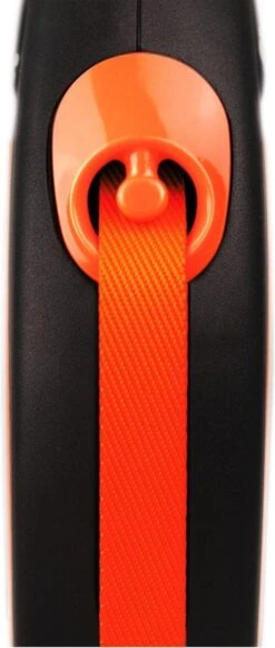 Flexi New Neon Tape - Hondenriem - Zwart/Oranje - M - 5 M - (<25 Kg) -Hondenartikelen Serie Winkel 509x1200 3