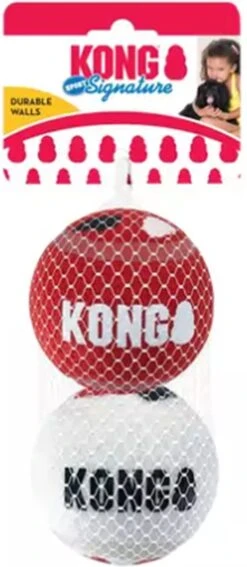 KONG Signature Speelballen S - Steviger Dan Tennisballen - Niet Schurend Materiaal - Speelbal Voor Honden - 3 Stuks -Hondenartikelen Serie Winkel 523x1200 2