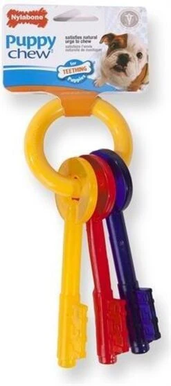 Nylabone Puppy Teething Key Flexible Geel&Blauw&Rood - Hondenspeelgoed - Wolf Tot 16kg -Hondenartikelen Serie Winkel 532x1200 1