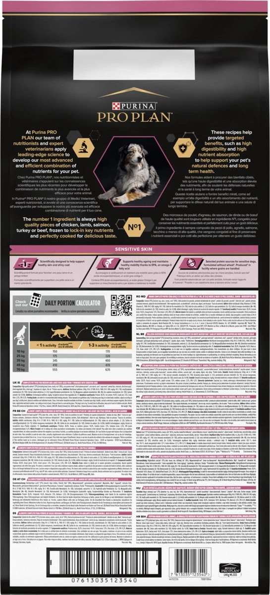 Pro Plan Medium & Large Adult 7+ (Senior) Sensitive Skin - Honden Droogvoer - Zalm - 14 Kg 10 Pro Plan Medium & Large Adult 7+ (Senior) Sensitive Skin - Honden Droogvoer - Zalm - 14 Kg - Afbeelding 8