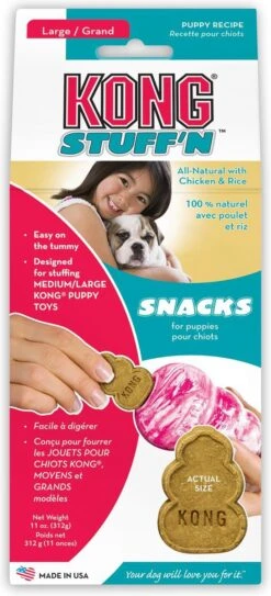 Kong Stuff 'N Snacks Puppy Hondensnack - Kip&Rijst - L -Hondenartikelen Serie Winkel 546x1200 1