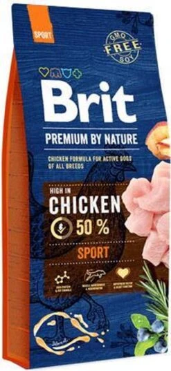 Brit Premium By Nature Hondenvoer Sport 15 Kg - Hond -Hondenartikelen Serie Winkel 552x1200